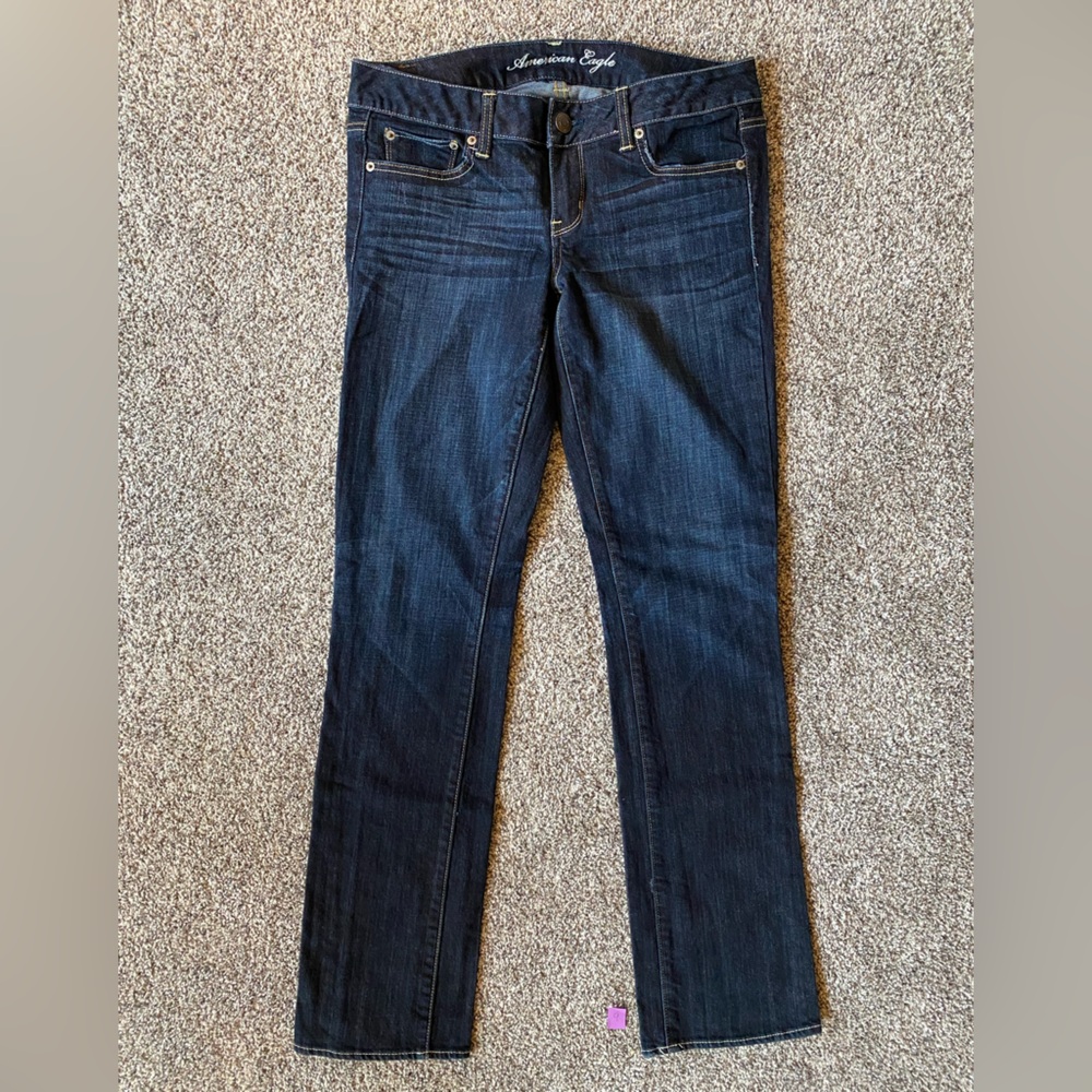 American Eagle brand. Size 10 Long. Dark blue.